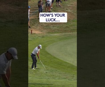 Rory McIlroy’s OUTRAGEOUS lucky bounce 😜