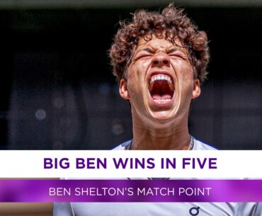 Ben Shelton | Winning moment | Second round | Wimbledon 2024