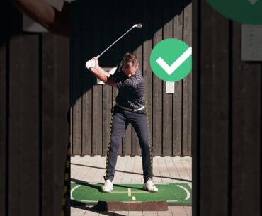 How to stop sway in the backswing #golf #swing #sway