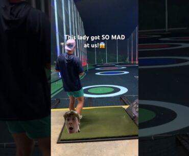 TopGolf doesnt want you hitting the balls over, BUT WE DID ANYWAY🤣 #golf #golfswing #meme #shorts