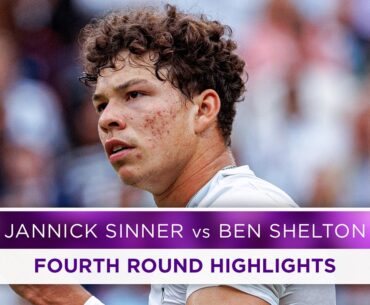 Stunning ending to electric encounter | Jannik Sinner vs Ben Shelton | Highlights | Wimbledon 2024