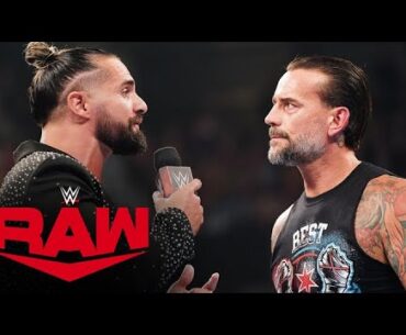 FULL SEGMENT: CM Punk and Seth “Freakin” Rollins engage in tense faceoff: Raw, July 8, 2024