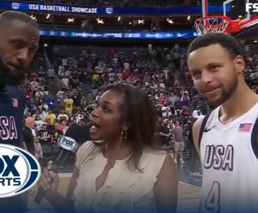 LeBron James & Steph Curry speak after United States' win over Canada | USA Basketball Showcase