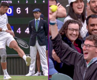 Scenes as Centre Court reacts to England's win on penalties | Wimbledon 2024