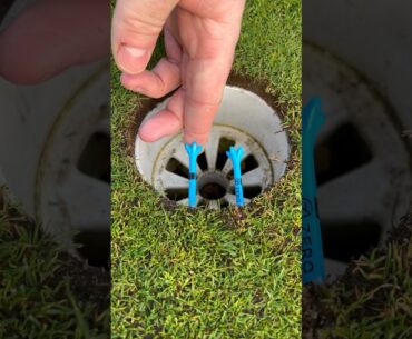 The TWO TEE DRILL For Putting Pace Precision #golf #putting #puttingtips