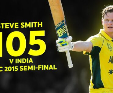 Steve Smith's superb semi-final hundred against India | CWC 2015