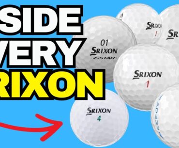 Cutting Open EVERY SRIXON GOLF BALL!