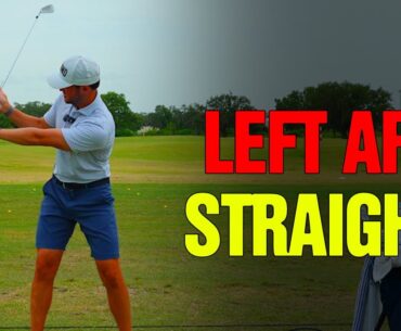 How To Keep The Left Arm Straight in the Golf Swing