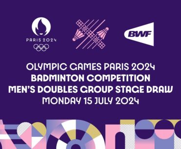 Olympic Games Paris 2024 Badminton Competition Men's Doubles Group Stage Draw