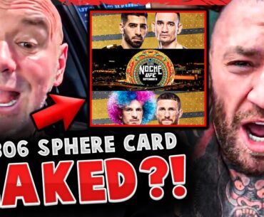 UFC 306 SPHERE CARD LEAKED during BROADCAST!? Conor McGregor REVEALS CONVERSATION w/ Dana White!