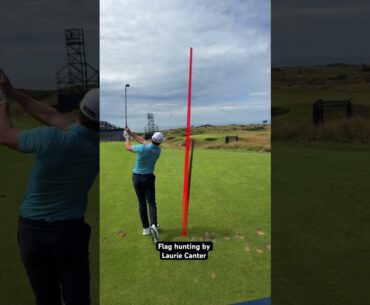 8th Hole “Postage Stamp” - Royal Troon. Laurie Canter throwing a dart nice and close!