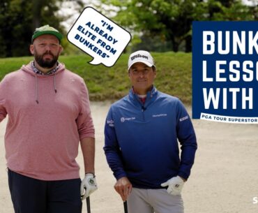 Kevin Kisner Tries Not To Ruin @standregolf's Bunker Game 🫣