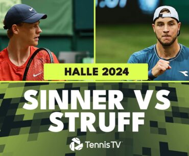 Jannik Sinner vs Jan-Lennard Struff Blockbuster Match | Halle 2024 Highlights