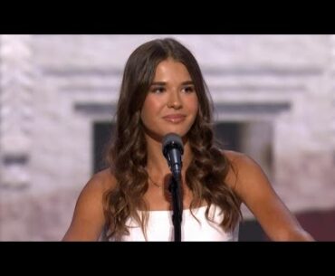 Kai Trump, Donald Trump's granddaughter, speaks at RNC 2024