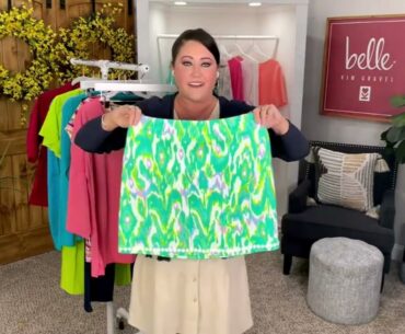 Belle by Kim Gravel Perfect Pique Blazin' Hot Summer Skort on QVC