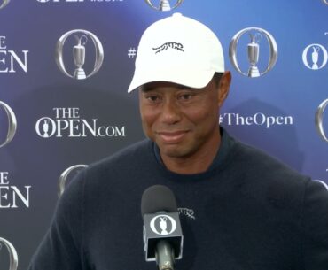 Tiger Woods Friday Falsh Interview 2024 Open Championship Royal Troon