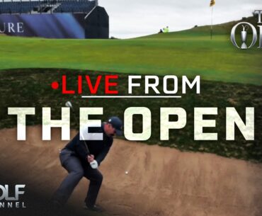 Johnson Wagner ALMOST holes out from Postage Stamp bunker | Live From The Open | Golf Channel