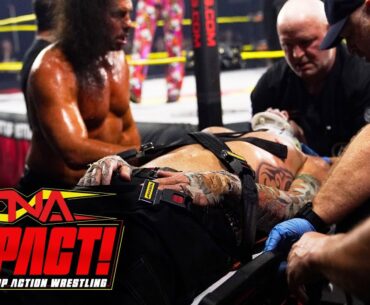 Jeff Hardy Taken Out on a STRETCHER Following Attack From The System | TNA iMPACT! July 18, 2024