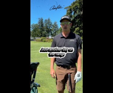 PGA pro goes to the range and this happened...