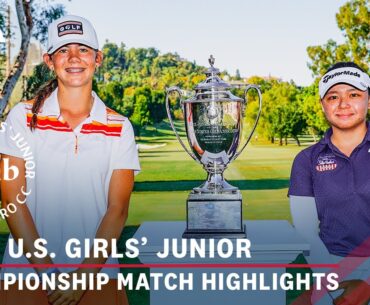 2024 U.S. Girls' Junior Final Highlights: Asterisk Talley vs Rianne Malixi | Every Televised Shot