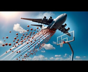 We Dropped 1000 Basketballs from an Airplane