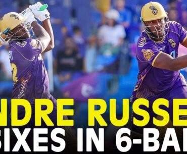 Andre Russell is on Beast Mode | Abu Dhabi Knight Riders vs MI Emirates | Match 12 | DP World ILT20