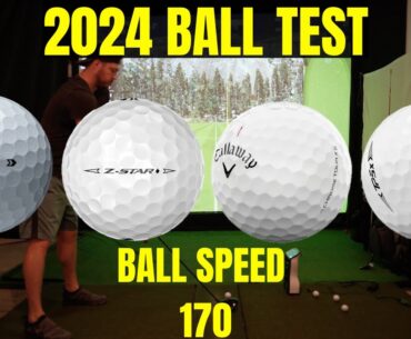 Ball Test 2024 | 170 mph Ball Speed | Tour BX vs Z Star Diamond vs Chrome Tour X vs TP5X