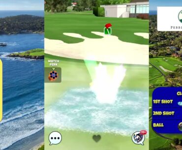 Master, Hole 17 - Par 4 - PEBBLE BEACH 18-hole cup, *Golf Clash Guide*