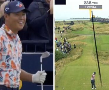 The Open star Si Woo Kim hits hole-in-one then promises team proper British reward