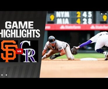 Giants vs. Rockies Game Highlights (7/21/24) | MLB Highlights