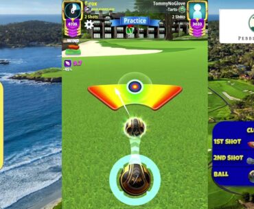 Master, Hole 18 - Par 5 - PEBBLE BEACH 18-hole cup, *Golf Clash Guide*