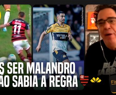 FLAMENGO TEVE PÊNALTI PORQUE JOGADOR DO CRICIÚMA TENTOU 'SER MALANDRO', DIZ CASAGRANDE