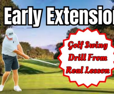 Fix Early Extension With Great Golf Swing Drill