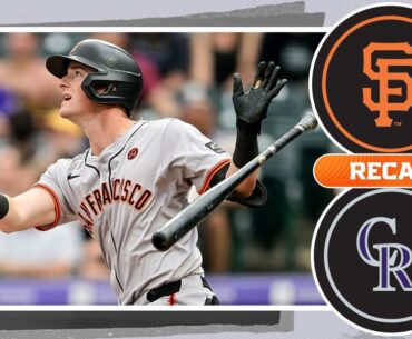 Giants vs. Rockies Game Highlights (7/21/24) | MLB Highlights