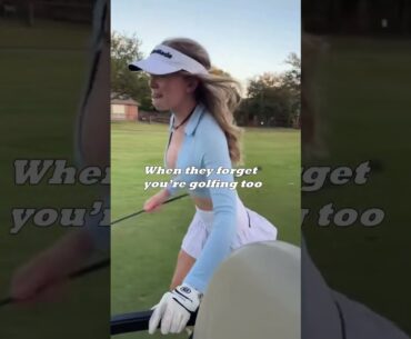 This Golf Lady Had To Run