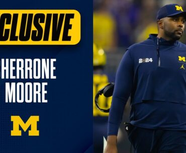 EXCLUSIVE interview with head coach Sherrone Moore at the Champions Circle Golf Classic I #GoBlue