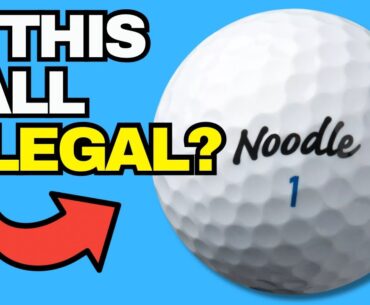 Cutting Open Noodle Golf Ball (Is this an illegal golf ball?)