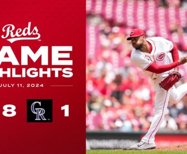 Rockies vs. Reds Game Highlights (7/11/24) | MLB Highlights