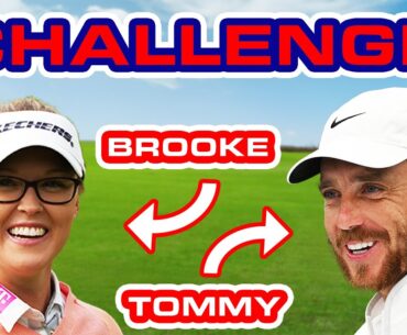 Tommy Fleetwood And Brooke Henderson Irons Challenge