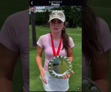 Ladies overall champion Southeastern Junior Golf Tour ￼Saugahatchee CC, July 2024. Abby Vernier.