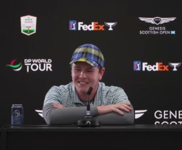 Robert McIntyre Preview Press Conference Genesis Scottish Open 2024 © DP World Tour