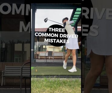 Common driver mistakes and fixes #shorts #golfgirl #golf