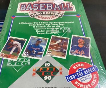 REGGIE JACKSON AUTO SEARCH IN 1990 UPPER DECK - Needle in a WaxStack