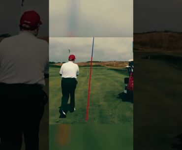 Donald Trump golfs a SOLO BIRDIE with Bryson DeChambeau