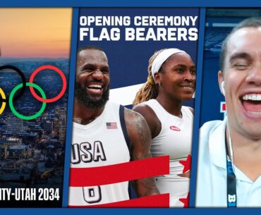 Olympics Return to Salt Lake City, LeBron & Coco Gauff Flag Bearers, Spencer McLaughlin | 202