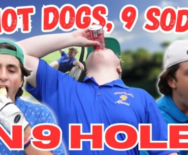 We did the 9 Hot Dogs, 9 Sodas, in 9 Holes CHALLENGE
