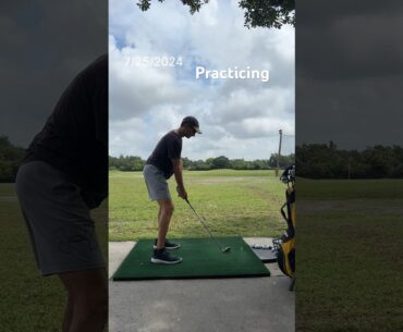 At the driving range practicing my golf swing. #golf #golfswing