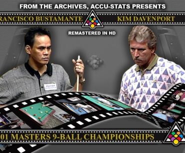 9-Ball - FRANCISCO BUSTAMANTE vs KIM DAVENPORT - 2001 Masters 9-Ball Championships