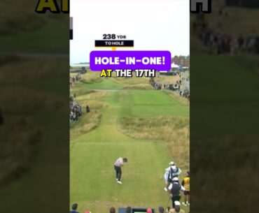 HOLE IN ONE 😨 at The Open at Royal Troon by Si Woo Kim in Round 3! #golf #shorts #holeinone