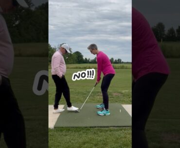 My golf lesson looks like 😁 #golfgirl #ageisjustanumber #golfbeginner #golflesson #golf #lanagolf